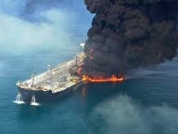 FIRE ON A BOAT